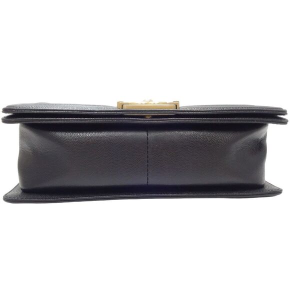 Chanel Chain Shoulder Bag Boy Caviar #132918C58B - Picture 4 of 9